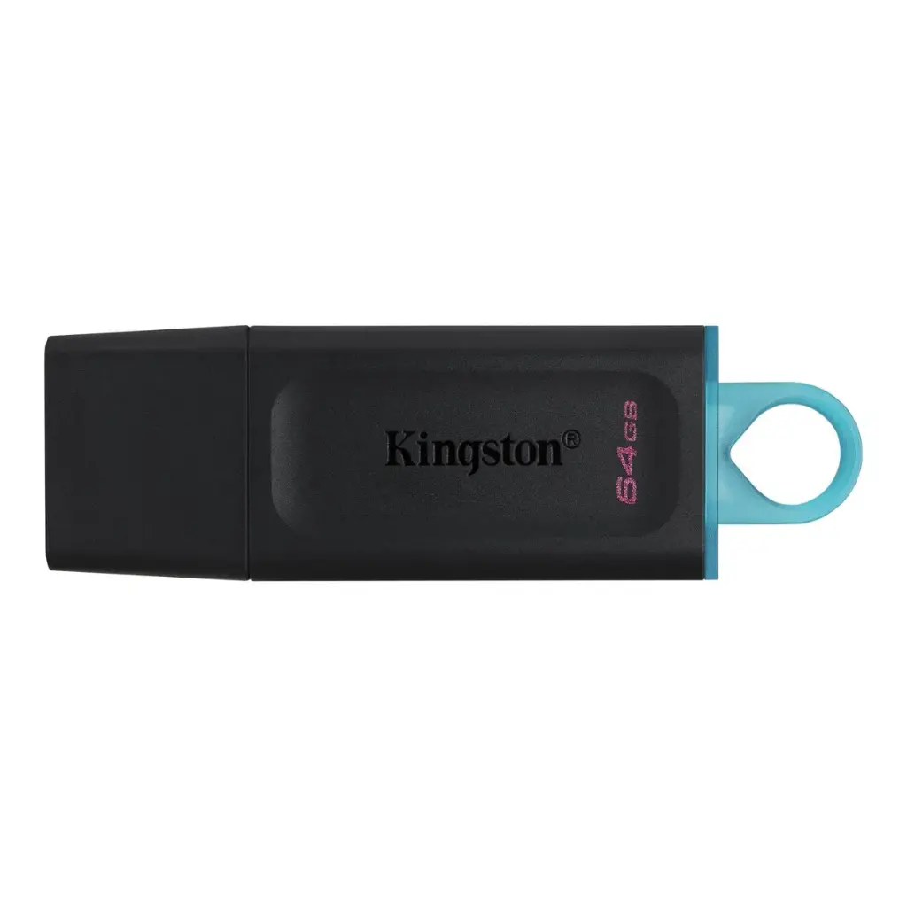 [MCK64GBFUSBDTX] Memoria Kingston 64GB USB 3.2 Gen 1 Exodia negro/verdeazulado DTX/64GB
